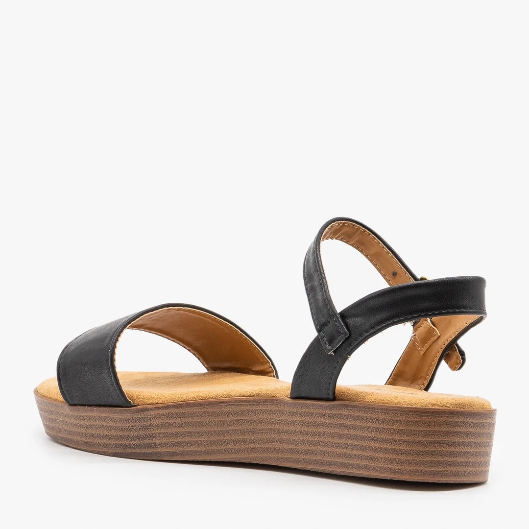 Qupid Shoes Newest Arrivals Comfy Buckled Slingback Sandals 6 Qupid Shoes Newest Arrivals Comfy Buckled Slingback Sandals
