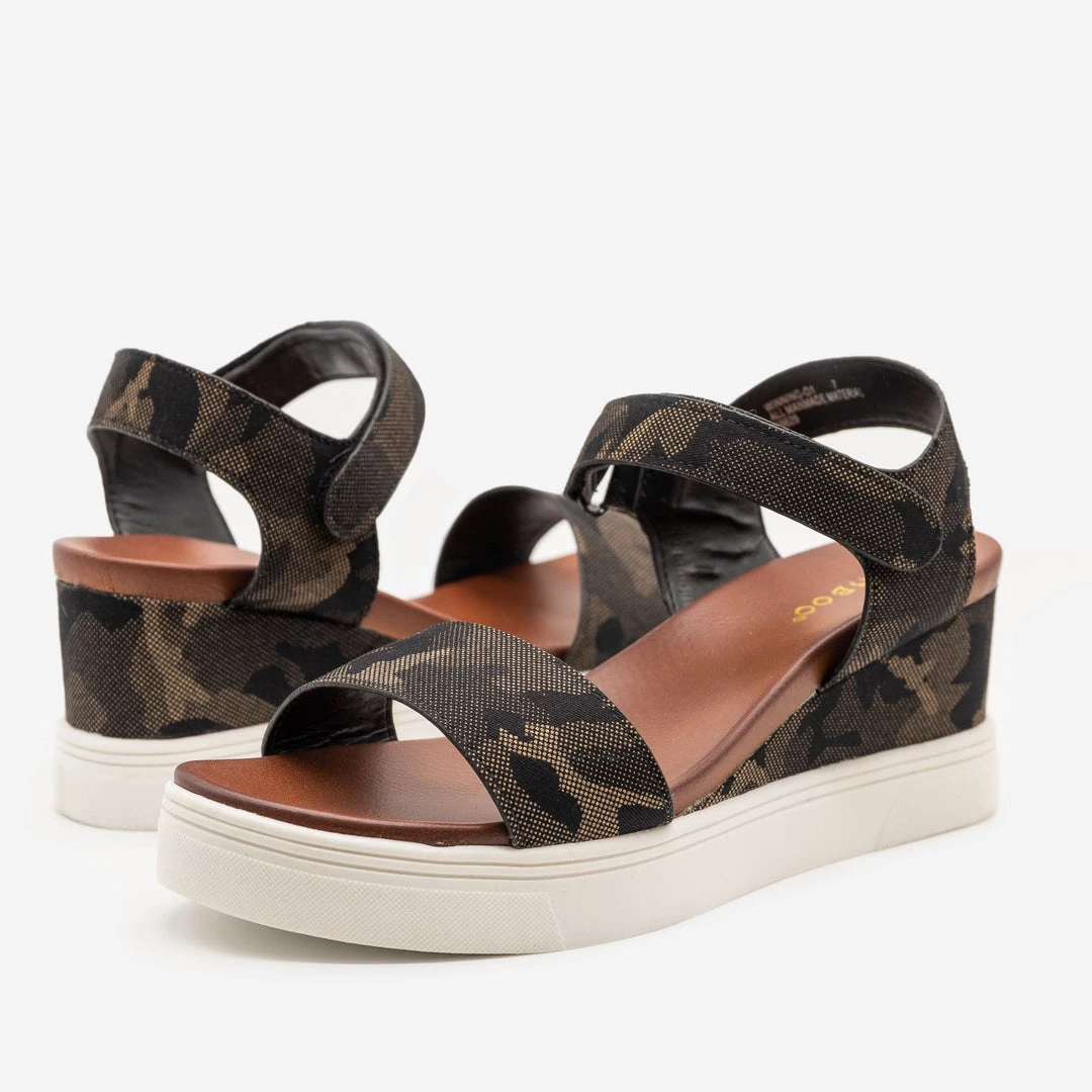 Bamboo Shoes Comfy Camo Sandal Wedges Newest Arrivals 4 Bamboo Shoes Comfy Camo Sandal Wedges Newest Arrivals