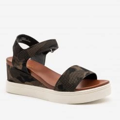 Bamboo Shoes Comfy Camo Sandal Wedges Newest Arrivals