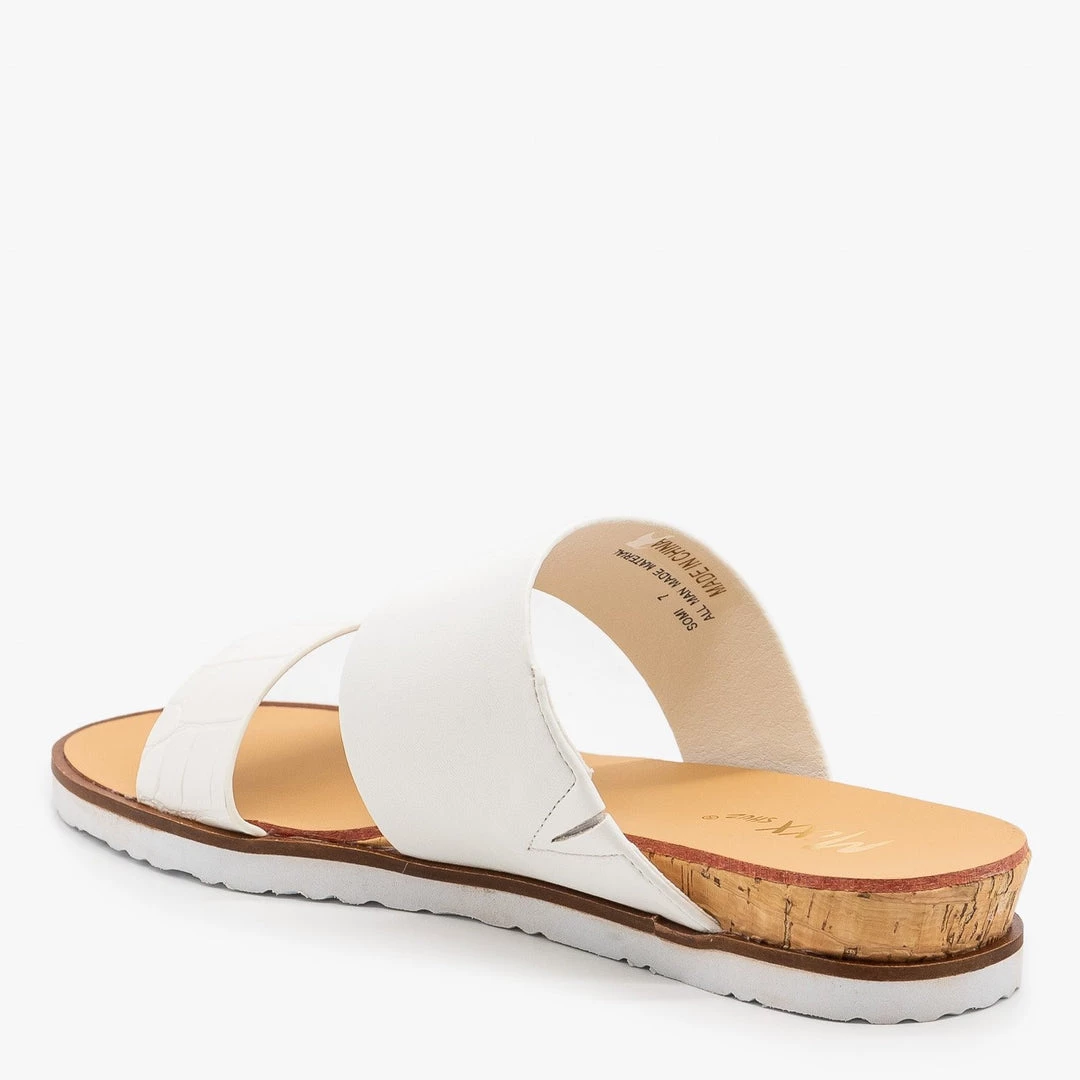 Mixx Shoes Comfy Chic Crocodile Print Sandals 3 Mixx Shoes Comfy Chic Crocodile Print Sandals