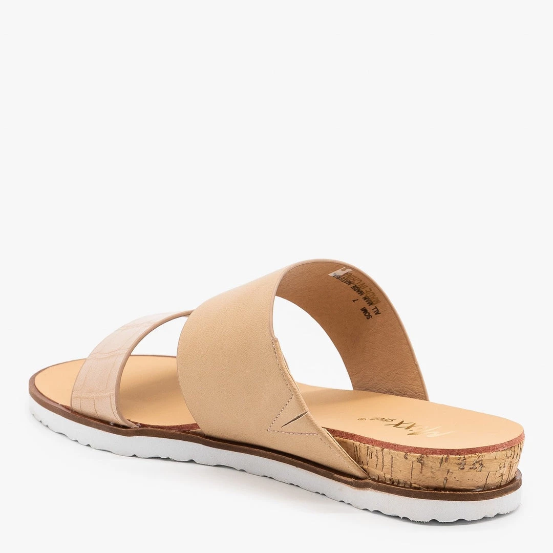 Mixx Shoes Comfy Chic Crocodile Print Sandals 6 Mixx Shoes Comfy Chic Crocodile Print Sandals