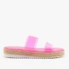 Anna Shoes Comfy Clear Strap Espadrille Sandals