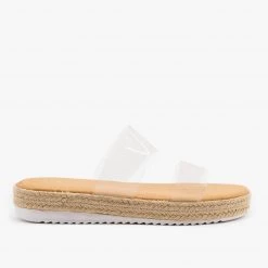 Anna Shoes Comfy Clear Strap Espadrille Sandals 6 Anna Shoes Comfy Clear Strap Espadrille Sandals