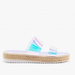 Anna Shoes Comfy Clear Strap Espadrille Sandals 7 Anna Shoes Comfy Clear Strap Espadrille Sandals