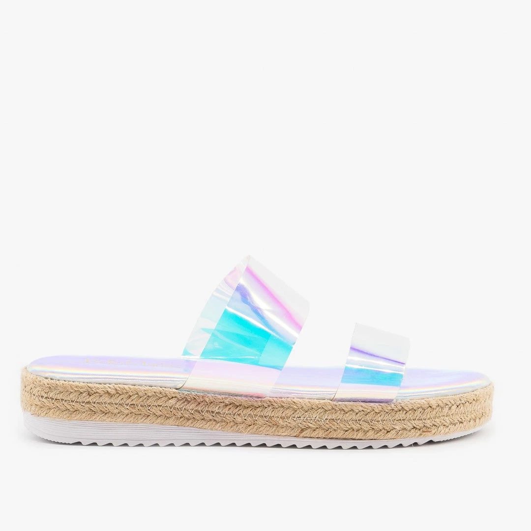 Anna Shoes Comfy Clear Strap Espadrille Sandals 4 Anna Shoes Comfy Clear Strap Espadrille Sandals