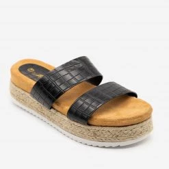 Mata Comfy Crocodile Espadrille Flatform Sandals 7 Mata Comfy Crocodile Espadrille Flatform Sandals