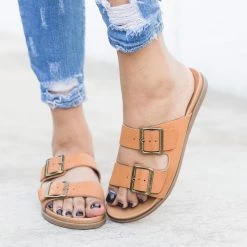 Bamboo Shoes Comfy Double Buckle Missy Slides Newest Arrivals 5 Bamboo Shoes Comfy Double Buckle Missy Slides Newest Arrivals