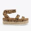 Bella Marie Newest Arrivals Comfy Double Strap Espadrille Flatforms