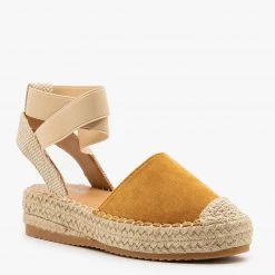 Top Moda Comfy Espadrille Elastic Flatforms Newest Arrivals
