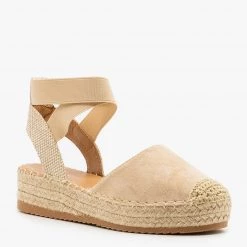 Top Moda Comfy Espadrille Elastic Flatforms Newest Arrivals