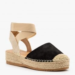 Top Moda Comfy Espadrille Elastic Flatforms Newest Arrivals