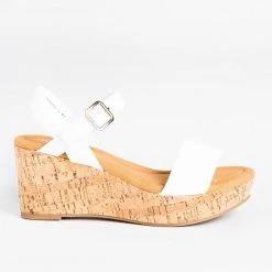 Top Moda Comfy Everyday Cork Sandal Wedges