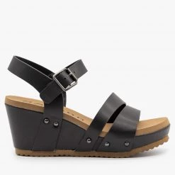 Bamboo Shoes Newest Arrivals Comfy Faux Leather Sandal Wedges 16 Bamboo Shoes Newest Arrivals Comfy Faux Leather Sandal Wedges