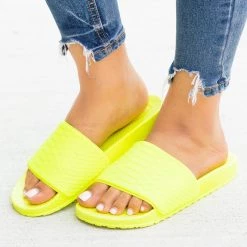 Forever Newest Arrivals Comfy Foam Neon Slides