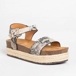 Qupid Shoes Newest Arrivals Comfy Insole Espadrille Flatform Sandals