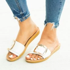 Cherish Newest Arrivals Comfy Jumbo Buckle Slip-On Sandals 12 Cherish Newest Arrivals Comfy Jumbo Buckle Slip-On Sandals