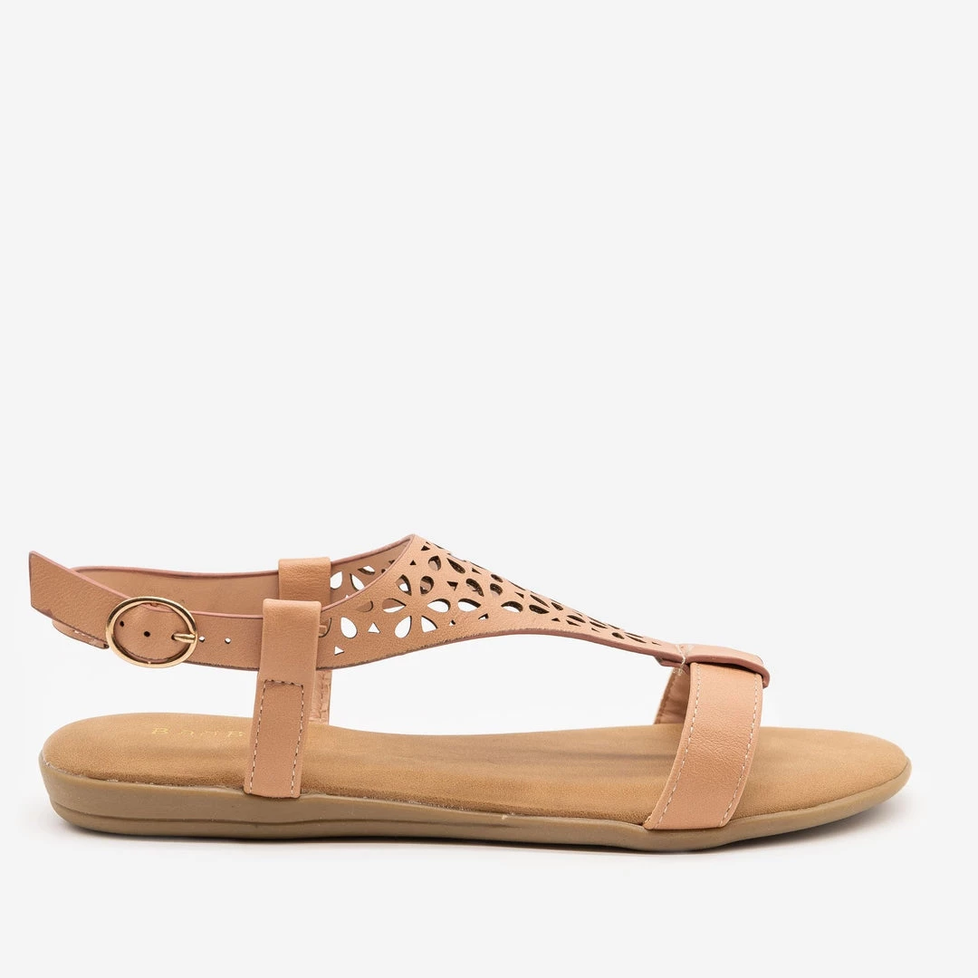 Bamboo Shoes Newest Arrivals Comfy Laser Cut Buckled Sandals 3 Bamboo Shoes Newest Arrivals Comfy Laser Cut Buckled Sandals