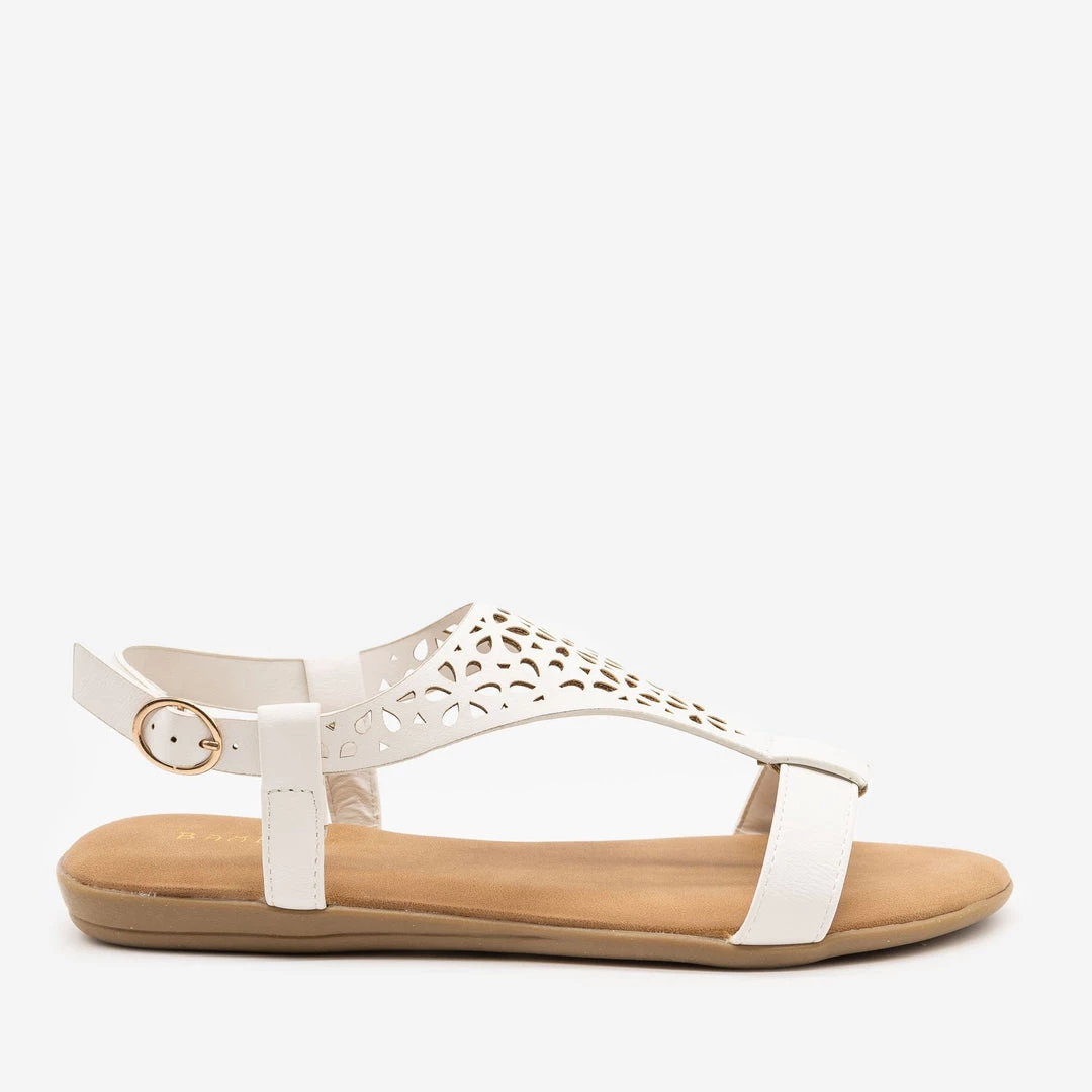 Bamboo Shoes Newest Arrivals Comfy Laser Cut Buckled Sandals 4 Bamboo Shoes Newest Arrivals Comfy Laser Cut Buckled Sandals