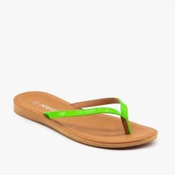 Anna Shoes Newest Arrivals Comfy Neon Flip Flops