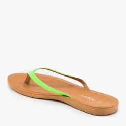Anna Shoes Newest Arrivals Comfy Neon Flip Flops