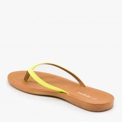 Anna Shoes Newest Arrivals Comfy Neon Flip Flops
