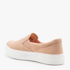 Soda Shoes Newest Arrivals Comfy Pinhole Slip On Sneakers