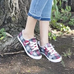 Forever Comfy Plaid Slip-On Sneakers