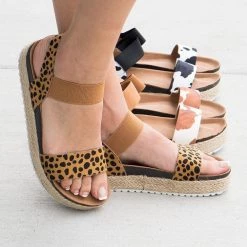 Refresh Comfy Printed Flatform Sandals Newest Arrivals