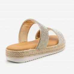 Bamboo Shoes Newest Arrivals Comfy Rhinestone Espadrille Slides 12 Bamboo Shoes Newest Arrivals Comfy Rhinestone Espadrille Slides