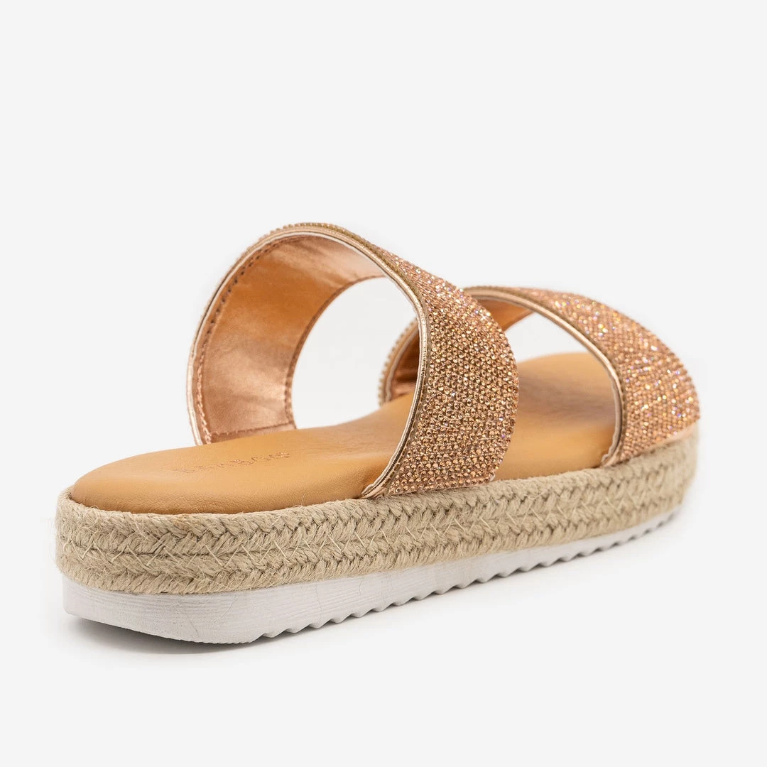 Bamboo Shoes Newest Arrivals Comfy Rhinestone Espadrille Slides 2 Bamboo Shoes Newest Arrivals Comfy Rhinestone Espadrille Slides