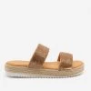 Bamboo Shoes Newest Arrivals Comfy Rhinestone Espadrille Slides