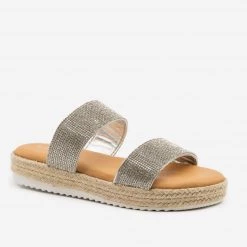 Bamboo Shoes Newest Arrivals Comfy Rhinestone Espadrille Slides 14 Bamboo Shoes Newest Arrivals Comfy Rhinestone Espadrille Slides