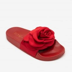 Soho Girls Newest Arrivals Comfy Rose Slides