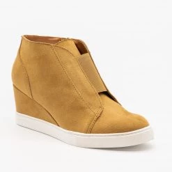 Soda Shoes Comfy Sporty Sneaker Wedges FINAL SALE