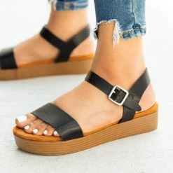 Bamboo Shoes Comfy Stacked Flatform Sandals