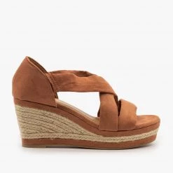 Bamboo Shoes Comfy Strap Espadrille Wedges FINAL SALE