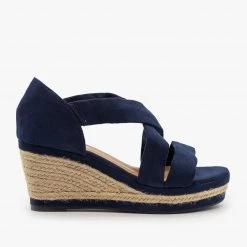Bamboo Shoes Comfy Strap Espadrille Wedges FINAL SALE