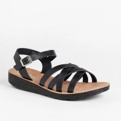 Cherish Comfy Strappy Criss Cross Fashion Sandals