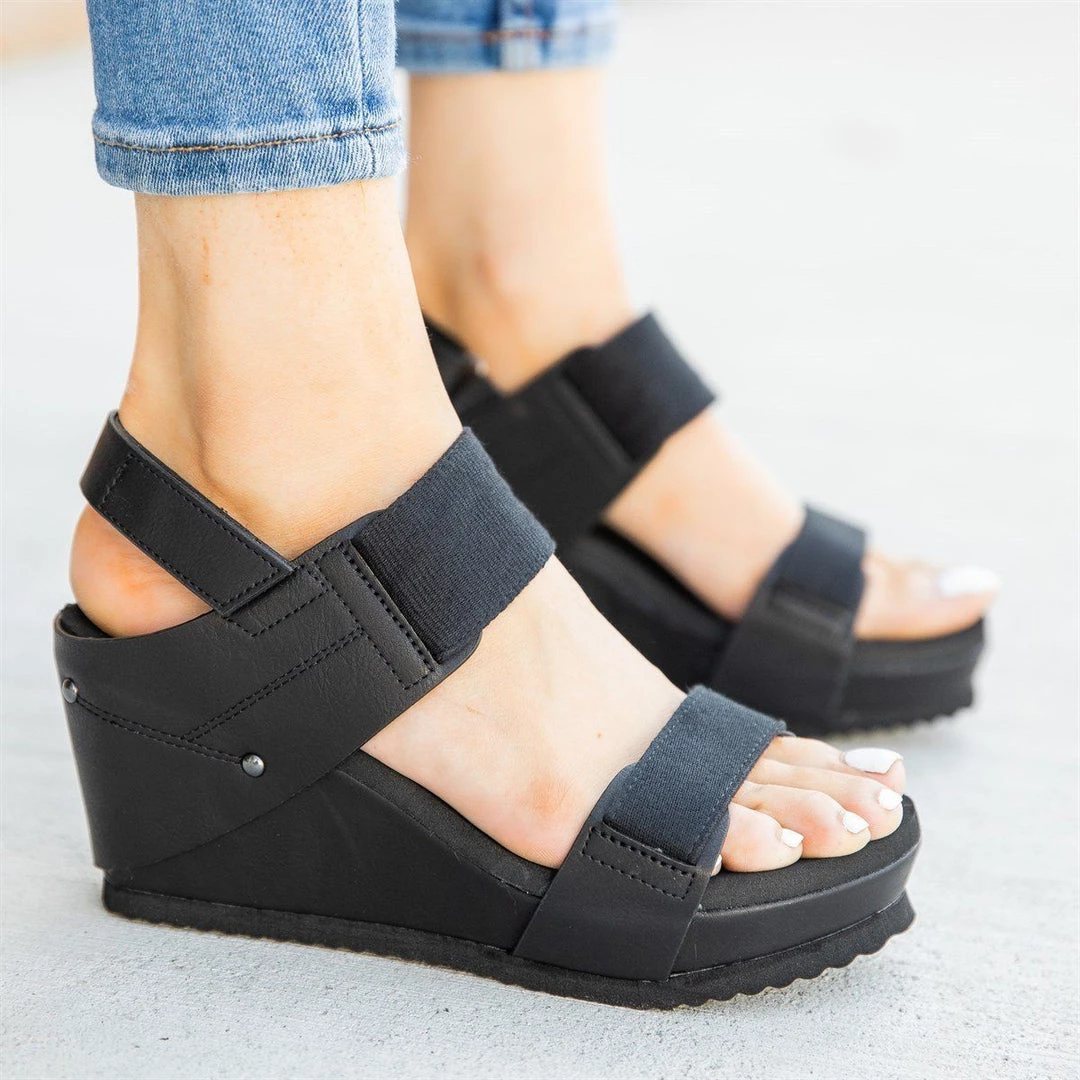 Bamboo Shoes Newest Arrivals Comfy Stretchy Sandal Wedges 6 Bamboo Shoes Newest Arrivals Comfy Stretchy Sandal Wedges