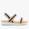 Bamboo Shoes Comfy Striped Elastic Sandals