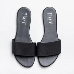 Tiara Shoes Comfy Thick Strap Slip-On Sandals