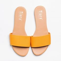Tiara Shoes Comfy Thick Strap Slip-On Sandals