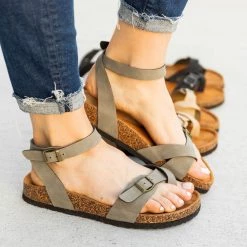 Refresh Comfy Wraparound Ankle Strap Sandals Newest Arrivals