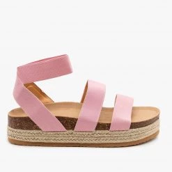Forever Cork Espadrille Elastic Sandals