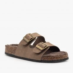 Refresh Newest Arrivals Cork Faux Fur Buckle Slides 18 Refresh Newest Arrivals Cork Faux Fur Buckle Slides