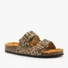 Refresh Newest Arrivals Cork Faux Fur Buckle Slides