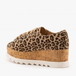 Soda Shoes Cork Platform Fashion Sneakers