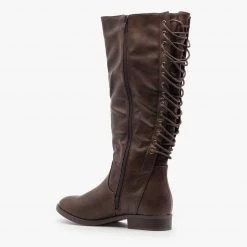 Fashion Focus Newest Arrivals Corset Laced Riding Boots FINAL SALE