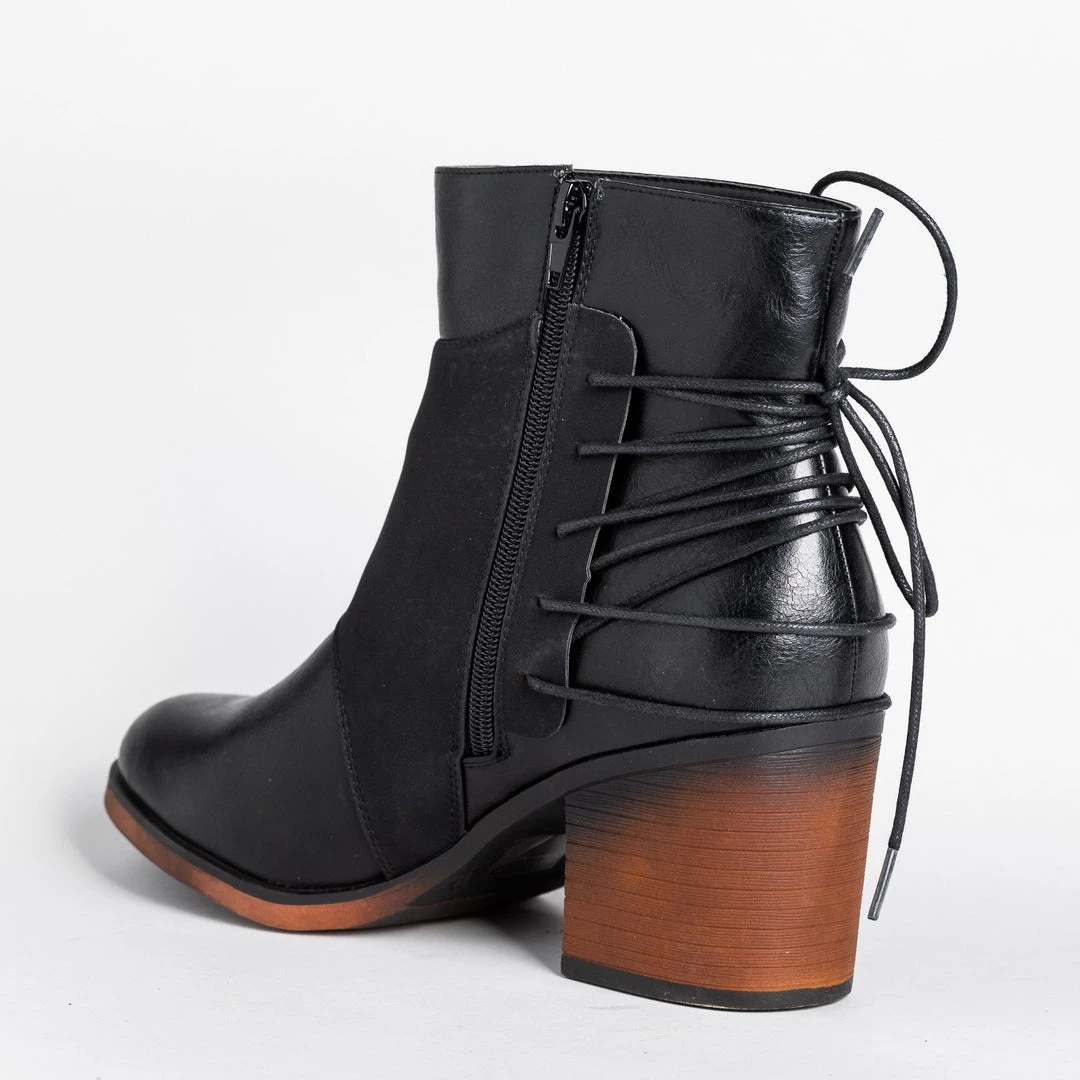 Mata Corset Tie-Up Booties Newest Arrivals 8 Mata Corset Tie-Up Booties Newest Arrivals