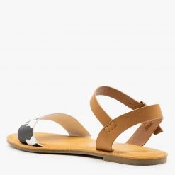 Bamboo Shoes Cow Print Slingback Buckled Sandals Newest Arrivals 6 Bamboo Shoes Cow Print Slingback Buckled Sandals Newest Arrivals